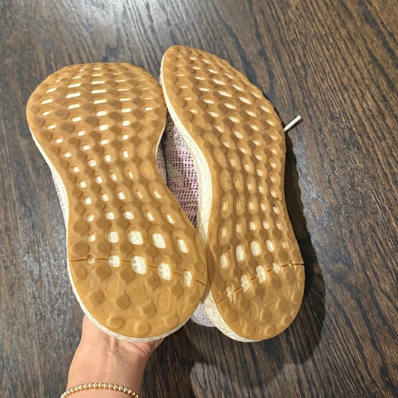 adidas Pink and Cream Athletic Shoes - Picture 4 of 5